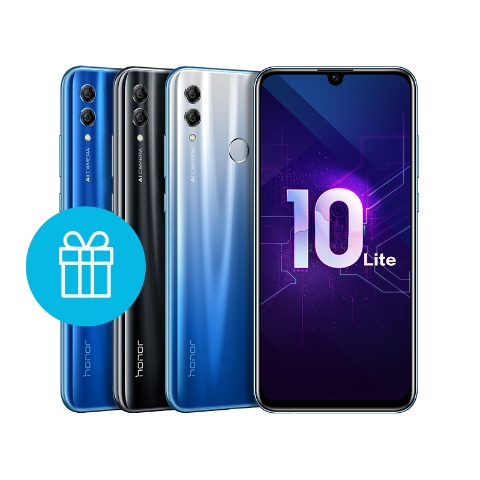 Honor 10 Lite Premium Полночный чёрный